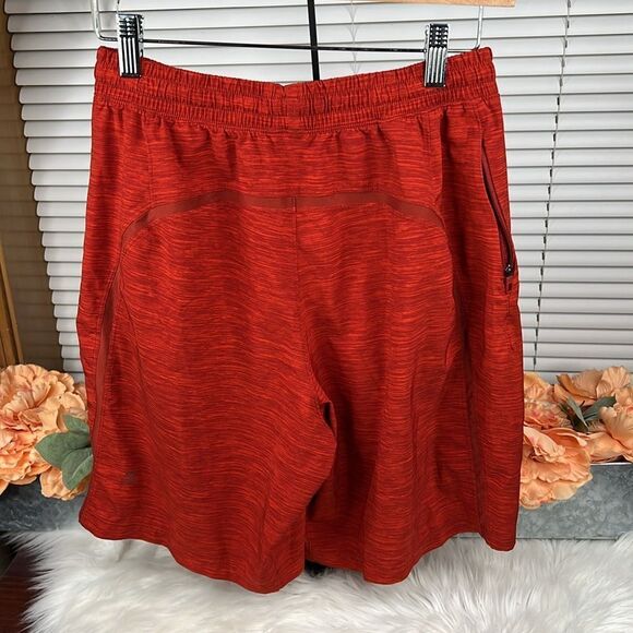 Lululemon Pace Breaker Short  7" Heather Allover Solar Orange Magma Size S - Picture 6 of 9